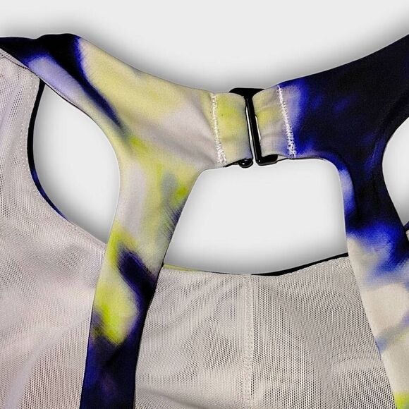 Athleta Womens Top Sz 34BC Green Racer‎ Tank Bra Insert Support Athletic Yoga - Picture 4 of 7